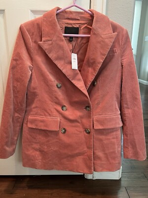 NEW NWT Banana Republic Blush Rivoli Modern Corduroy Blazer $250 MSRP - 6P | eBay US