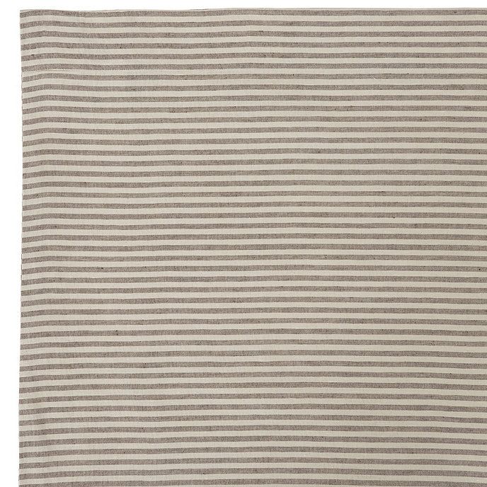 Alder Striped Cotton Linen Curtain Panels | Ballard Designs, Inc.