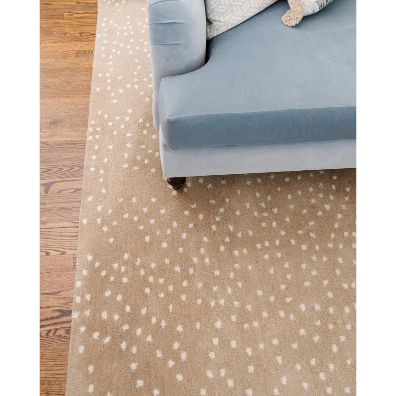 Woodland Handmade Wool Beige Rug | Wayfair North America