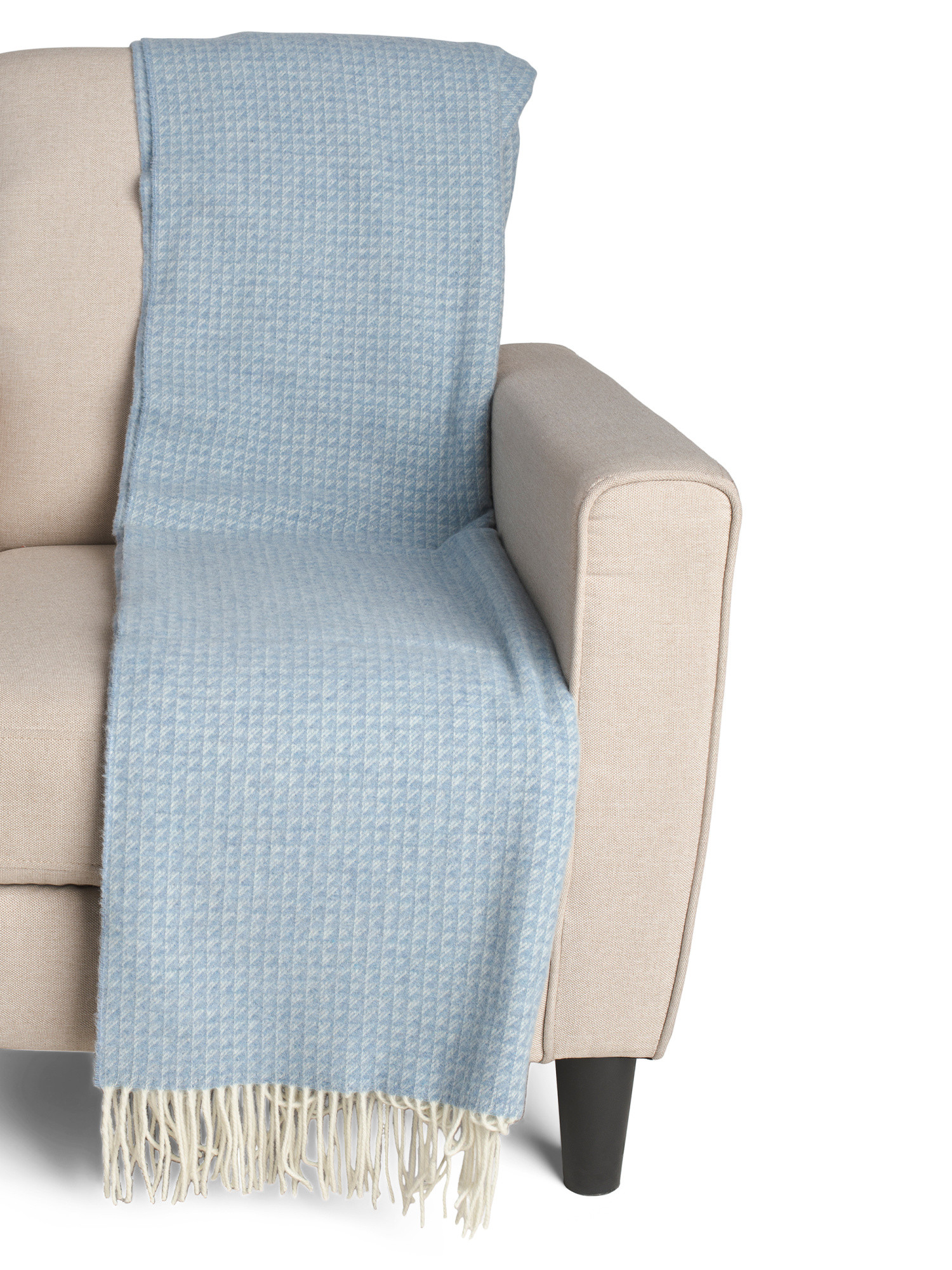 Merino Wool Blend Checkered Throw | TJ Maxx