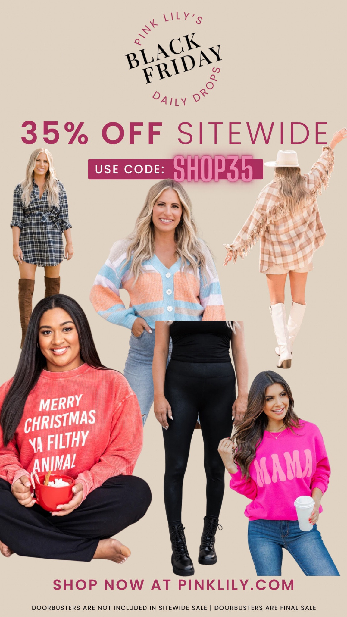 Pink Lily Sale
Black Friday - SITEWIDE

#LTKsalealert #LTKCyberweek #LTKGiftGuide