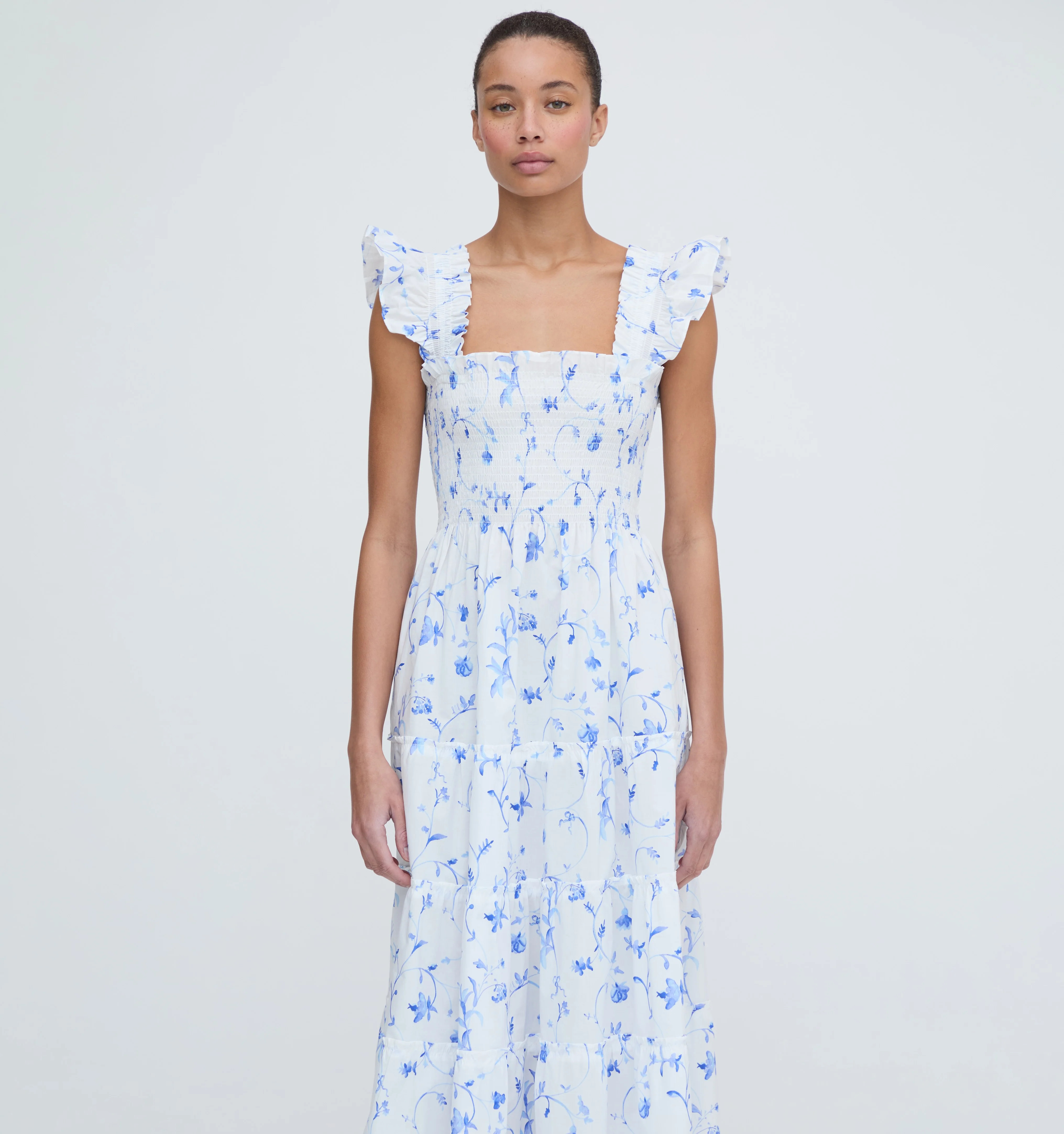 The Ellie Nap Dress - Blue Botanical Blue Botanical / L | Hill House Home US
