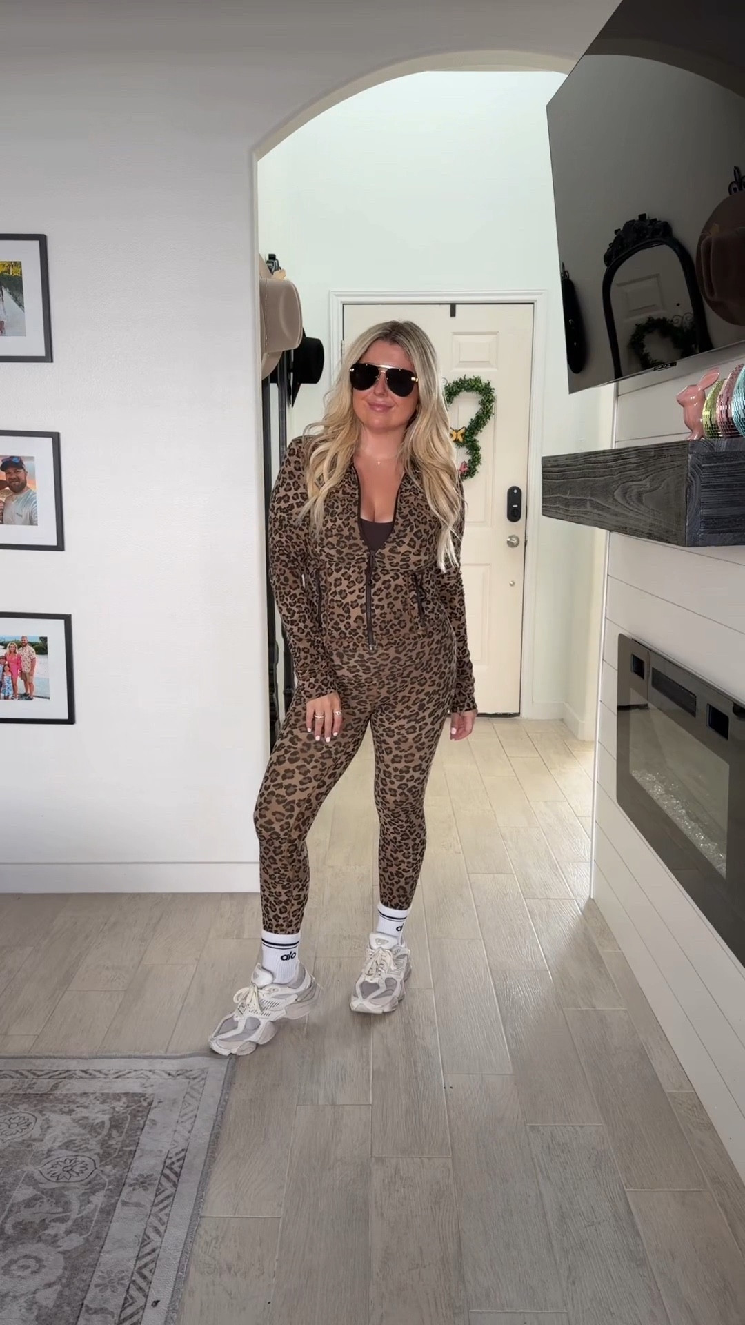 New @lululemon leopard set
Define jacket size 6
Align leggings size 4
New balance tts

#LTKootd