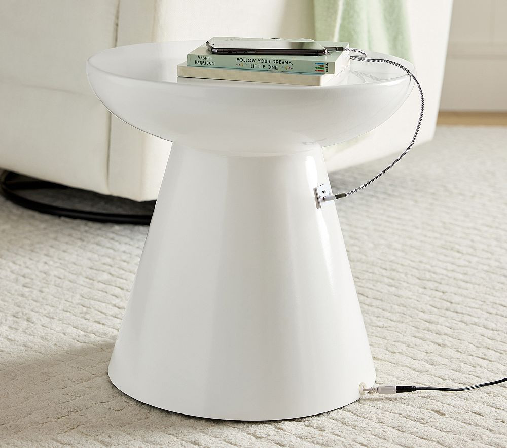 Collins Side Table with Charging Station (17") | Pottery Barn Kids