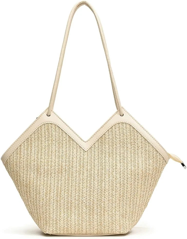 CoCoMangos Straw Beach Bag Summer Beach Bag Vintage Shoulder Bag Hobo Bags Women Tote Handbag Wov... | Walmart (US)