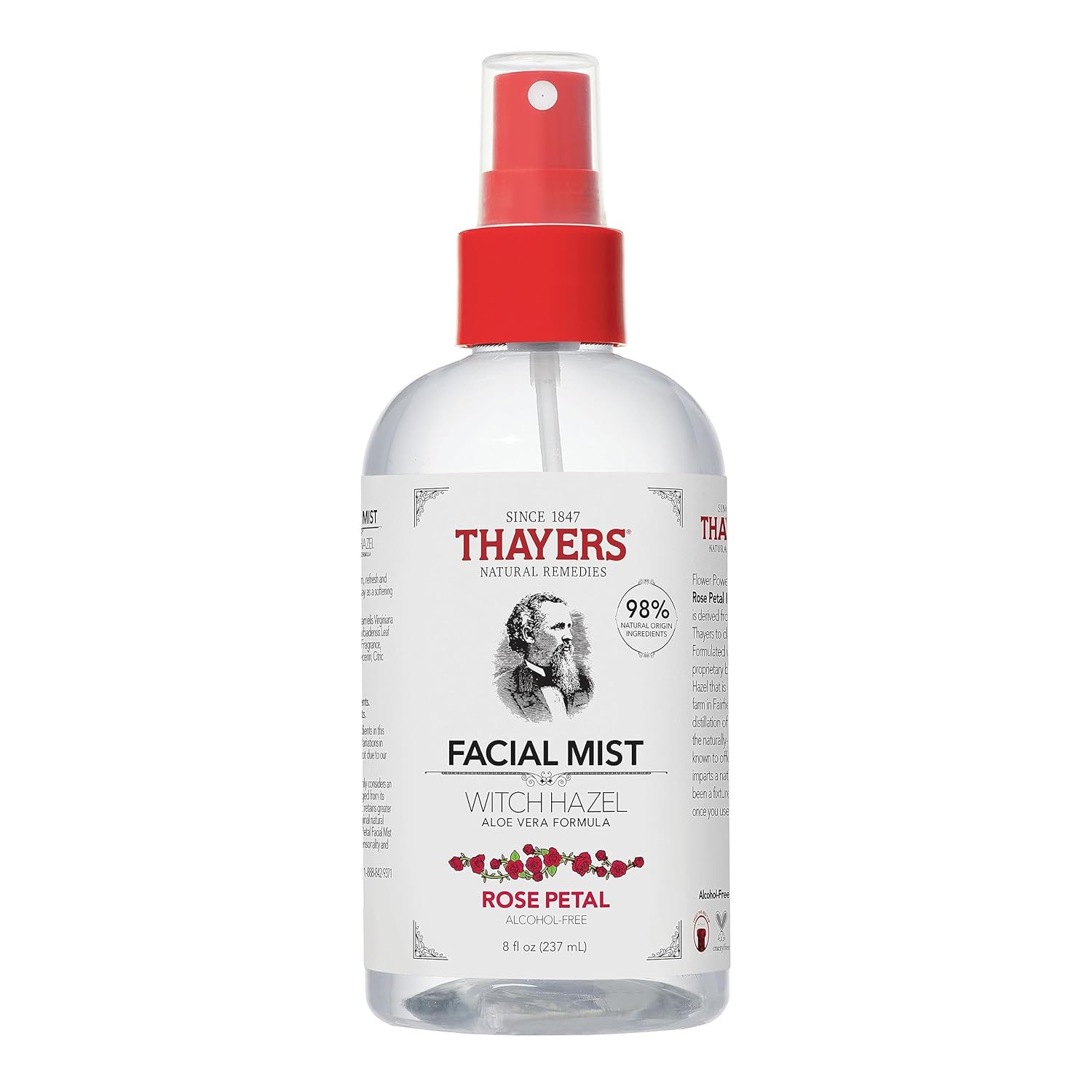 Thayers Alcohol-Free Witch Hazel Facial Mist Toner with Aloe Vera, Rose Petal, Soothing and Hydra... | Amazon (US)