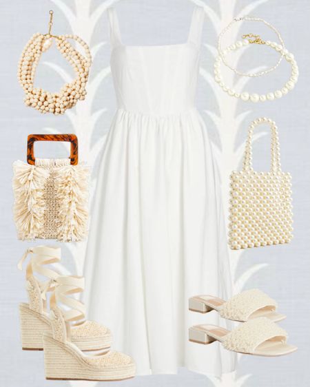Summer looks! #whitedress 