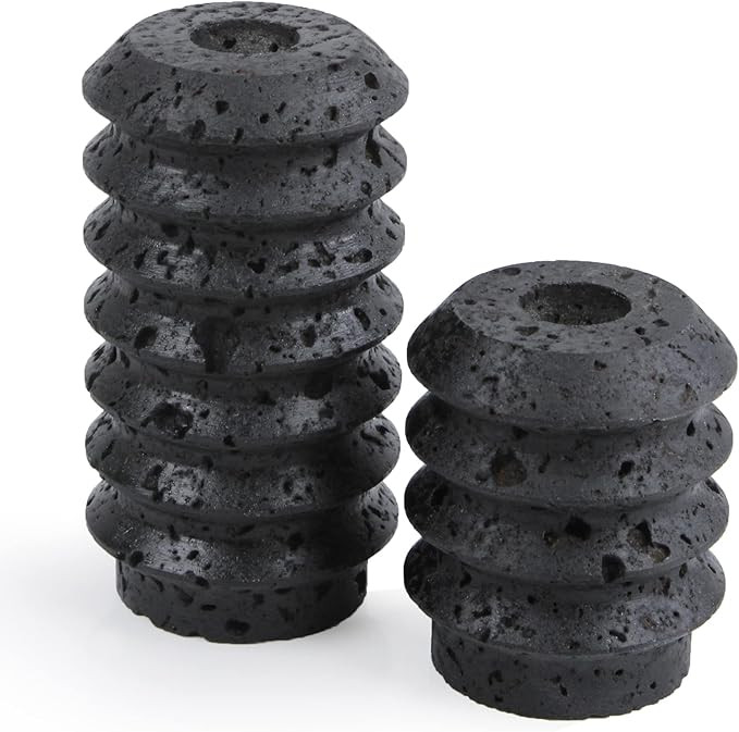 HofferRuffer Travertine Candlestick Holders, Set of 2 Natural Stone Candle Holder Decorative Cand... | Amazon (US)