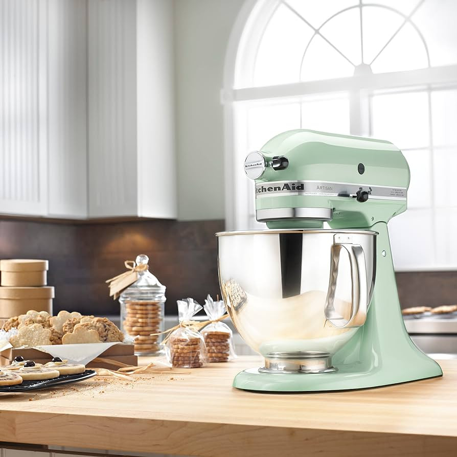 KitchenAid Artisan Series 5 Quart Tilt Head Stand Mixer with Pouring Shield KSM150PS, Pistachio | Amazon (US)