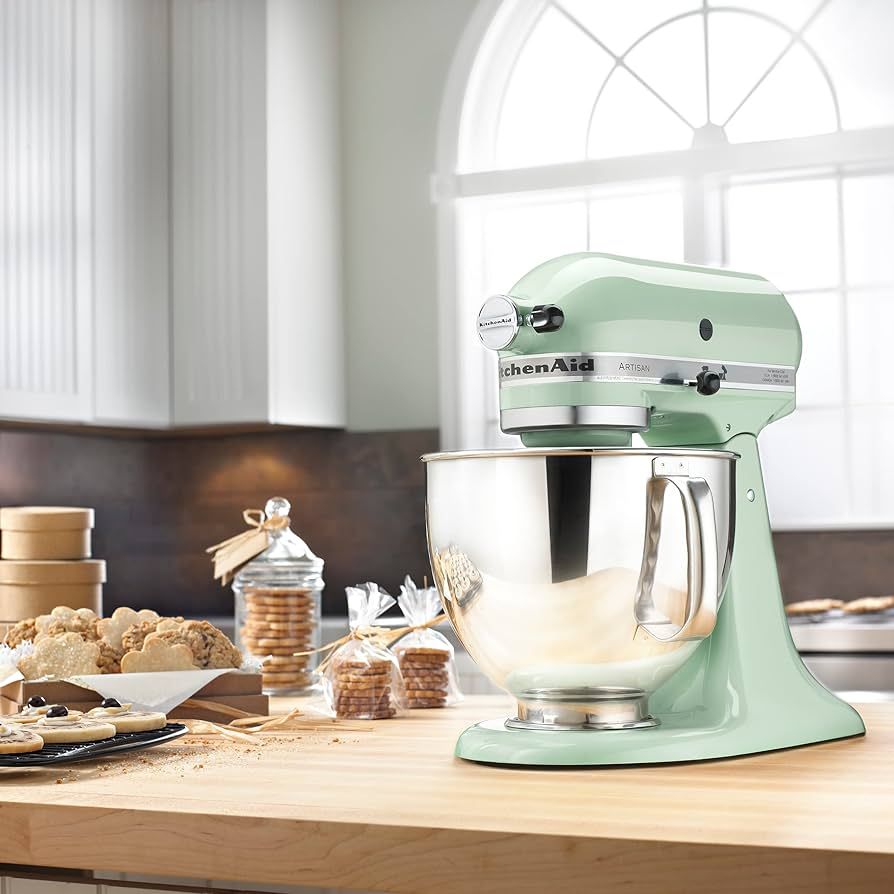 KitchenAid Artisan Series 5 Quart Tilt Head Stand Mixer with Pouring Shield KSM150PS, Pistachio | Amazon (US)