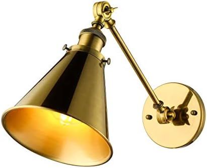 BAYCHEER Industrial Vintage Wall Sconce Wall Lamp Light Fixture with Cone Shade for Indoor Bar Wareh | Amazon (US)
