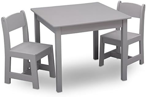 Delta Children MySize Kids Wood Table and Chair Set (2 Chairs Included) - Ideal for Arts & Crafts... | Amazon (US)