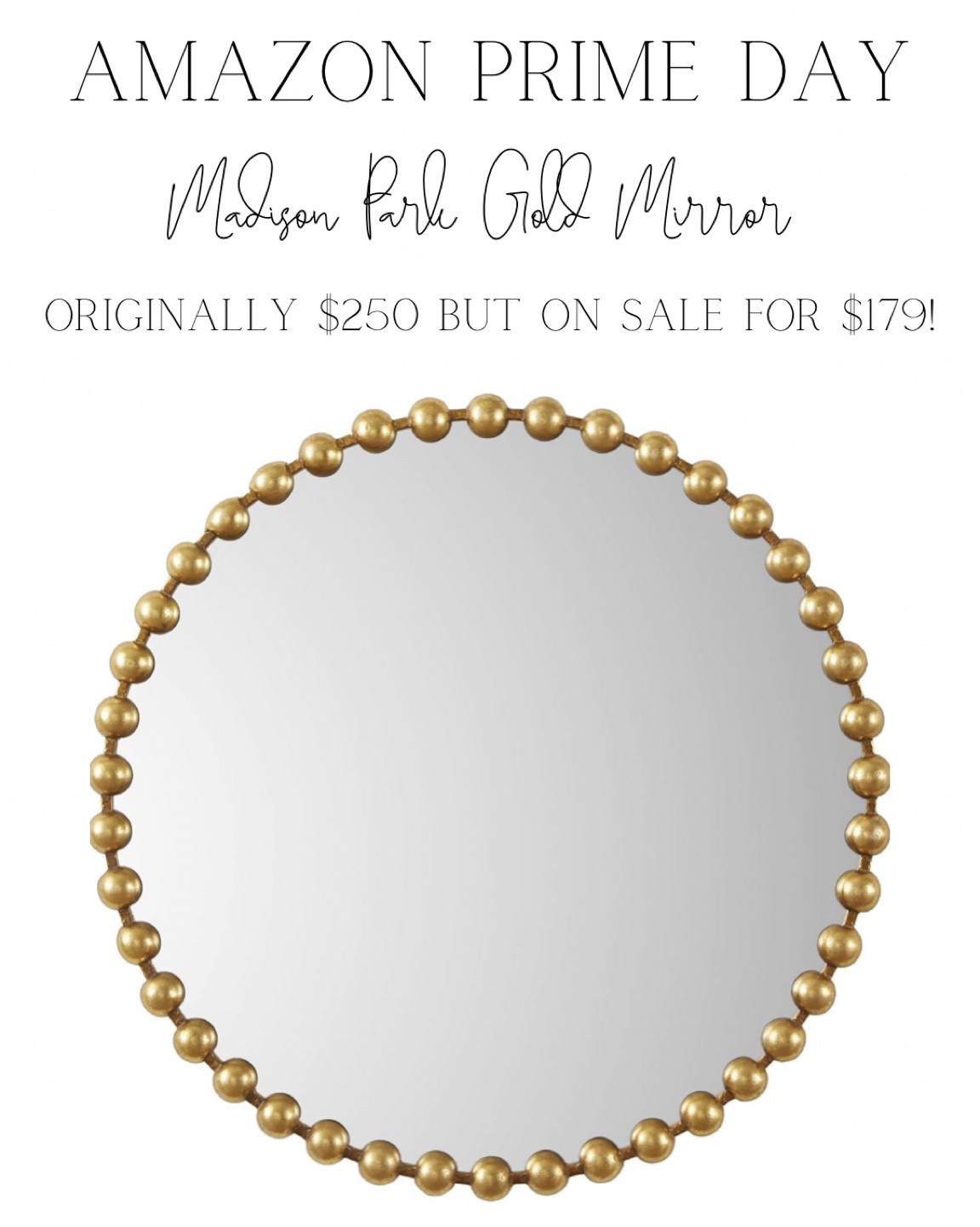 AMAZON PRIME DAY! Madison Park gold mirror on sale for $179! 
Amazon Prime Day / Amazon finds / home decor / gold mirror 

#LTKsalealert #LTKhome