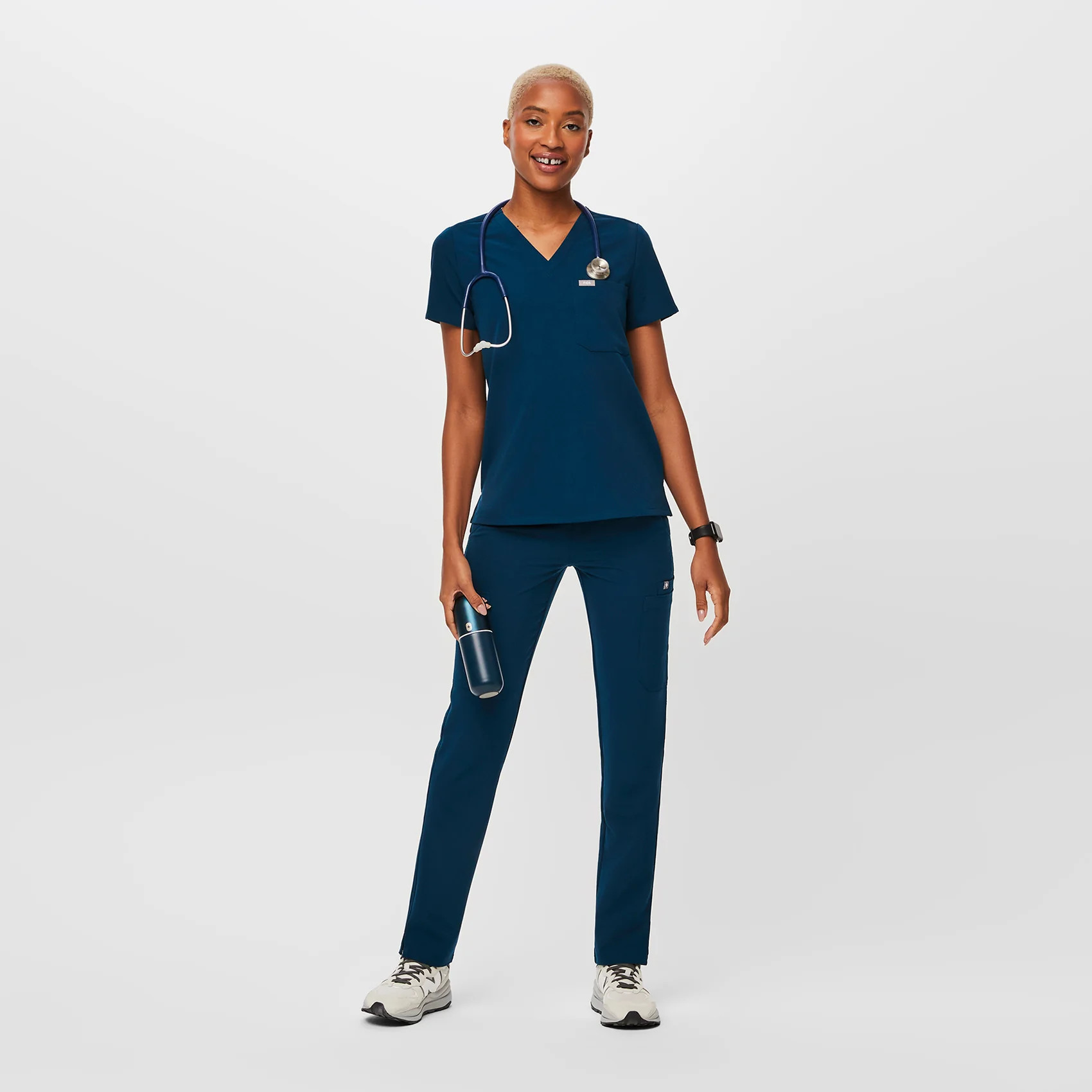 Women's Catarina One-Pocket Scrub Top™ - Deep Reef · FIGS | FIGS