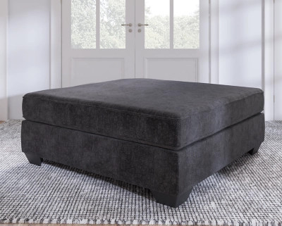 Lavernett Oversized Accent Ottoman, Charcoal | Ashley Homestore