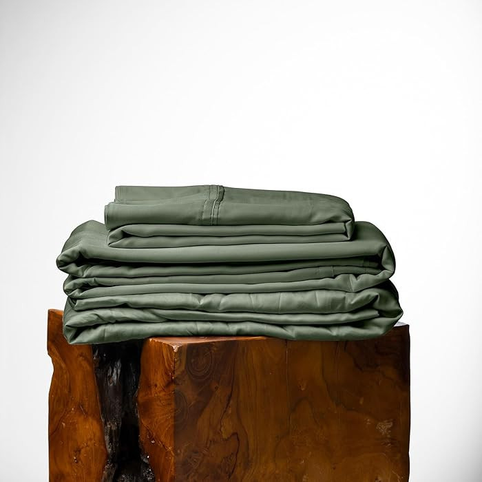 Olive + Crate Eucalyptus King Size Sheets Set - Cooling Bed Sheets for Hot Sleepers - Hypoallerge... | Amazon (US)