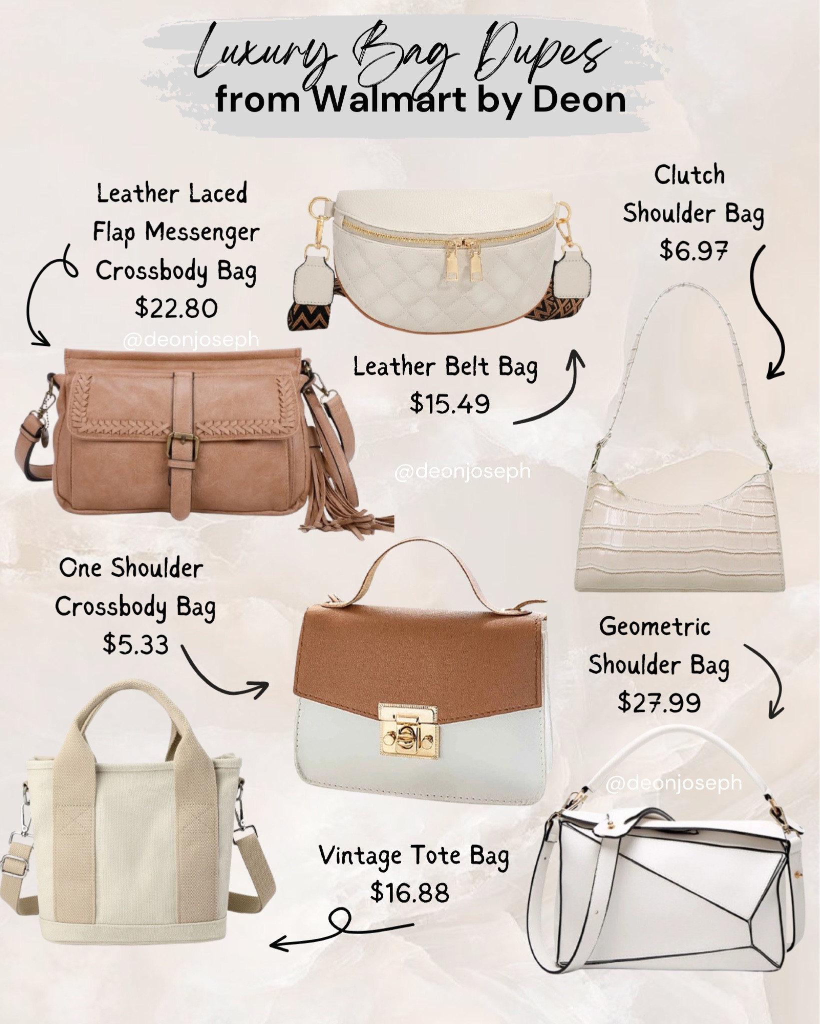 Check out these luxury bag dupes from Walmart. Classy and high quality. #luxuryforless

#LTKItBag #LTKFindsUnder100 #LTKStyleTip