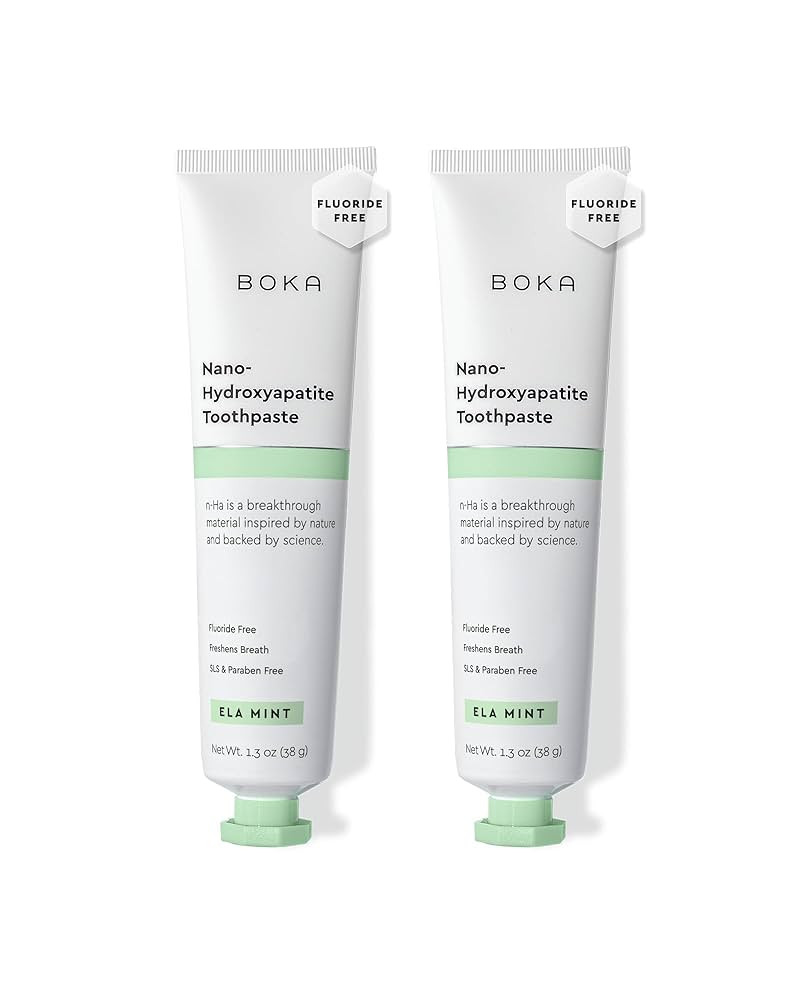Boka Fluoride Free Toothpaste, Nano Hydroxyapatite Toothpaste, Appropriate for Sensitive Teeth - ... | Amazon (US)