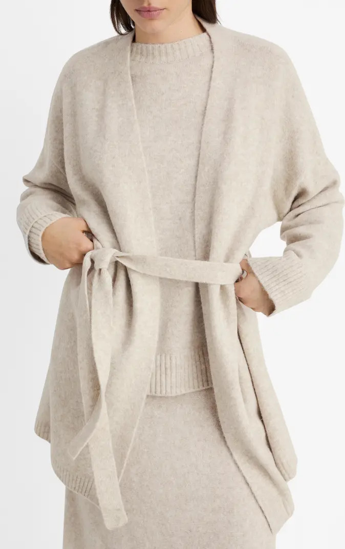 MANGO Tie Front Longline Cardigan | Nordstrom | Nordstrom