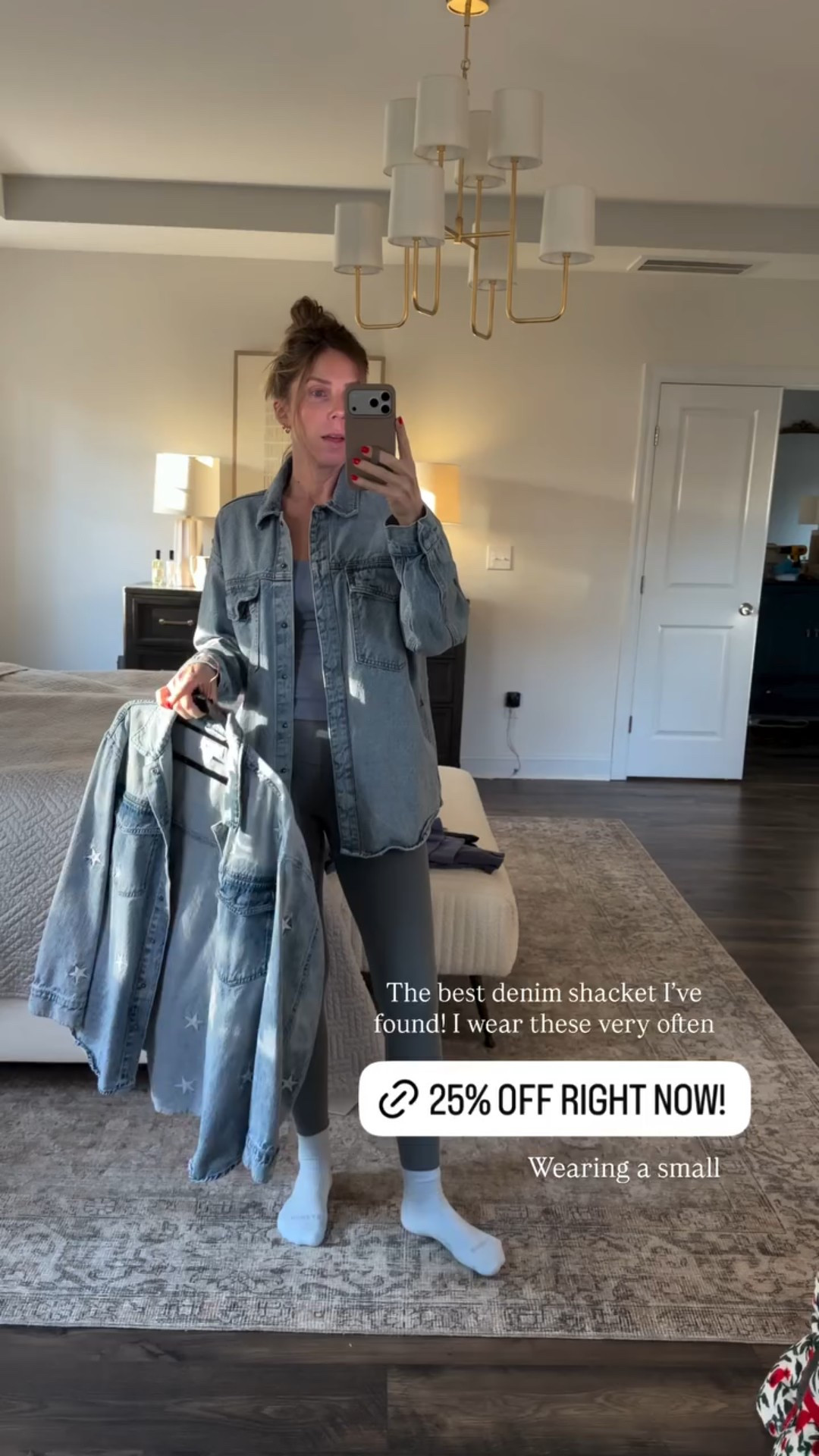 The best denim shacket I’ve found! I wear these very often Wearing a small