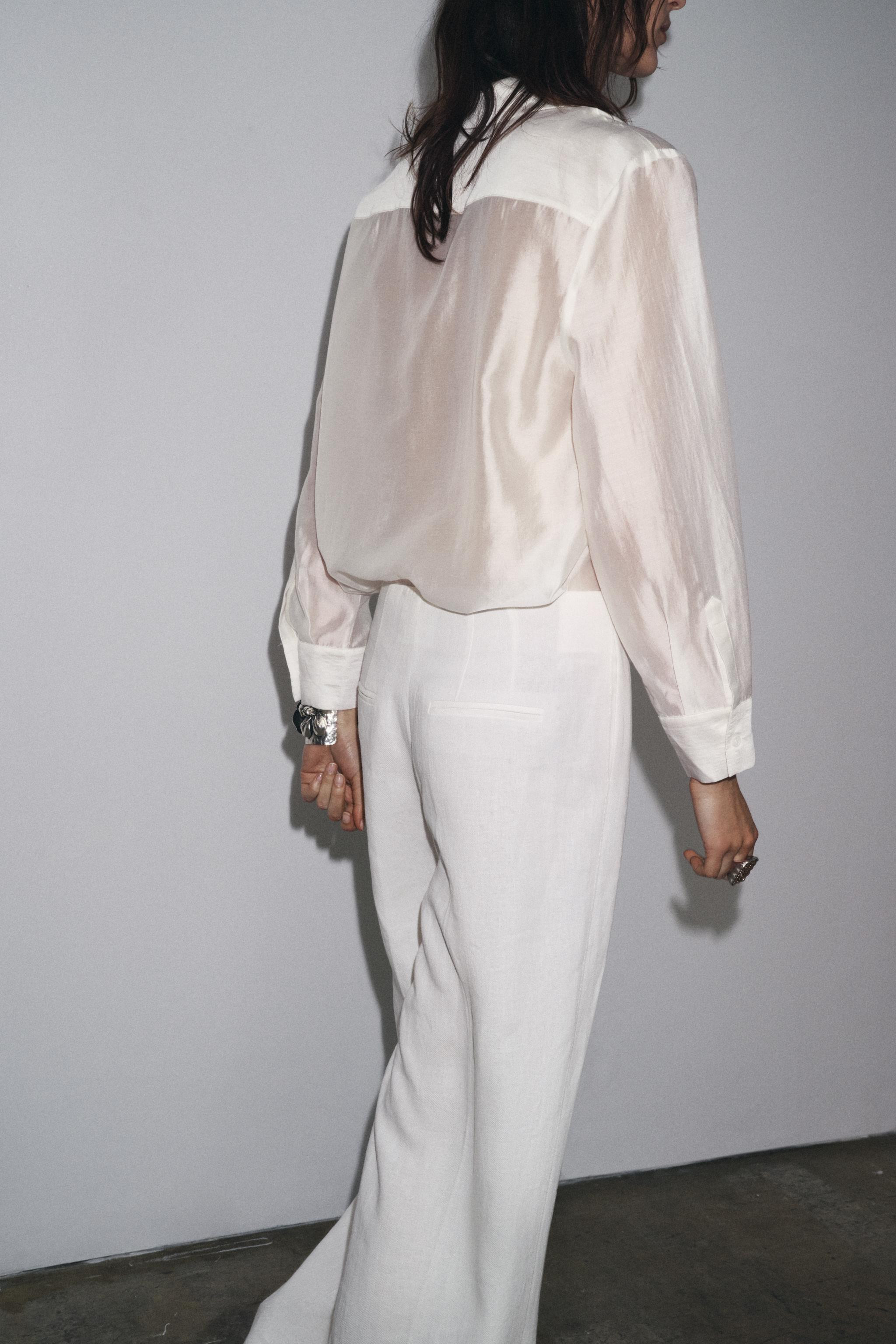 ZW COLLECTION EMBROIDERED POCKET SHIRT | Zara UK