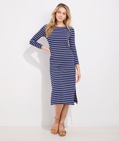 Striped Sankaty Boatneck Midi Dress | vineyard vines