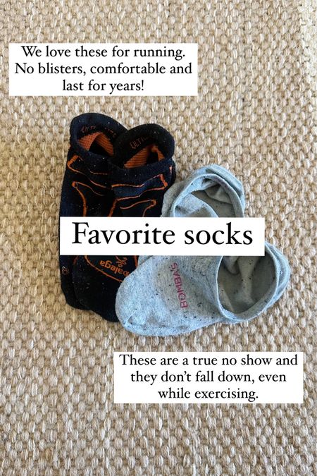 We get asked all the time what our favorite socks are for exercising. We both love the Balega sock for running. I love the Bombas sock when I want a true no show sock. They don’t slip off my heel, even when exercising. Both are amazing! 

#LTKunder50 #LTKsalealert #LTKfit