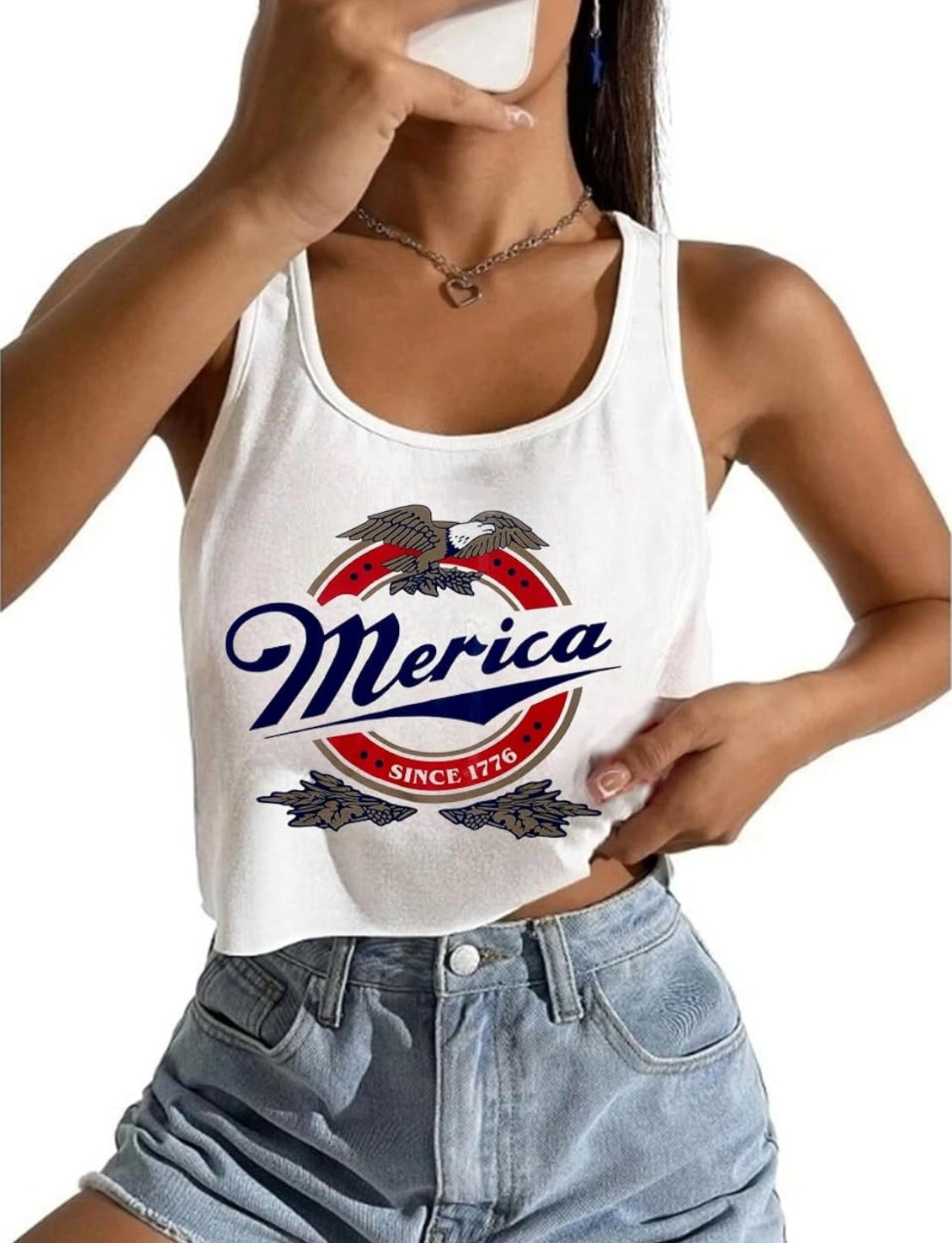 Women's Sexy American Flag Crop Tank 4th of July Patriotic Sleeveless Tee Tops
Amazon's

#LTKStyleTip