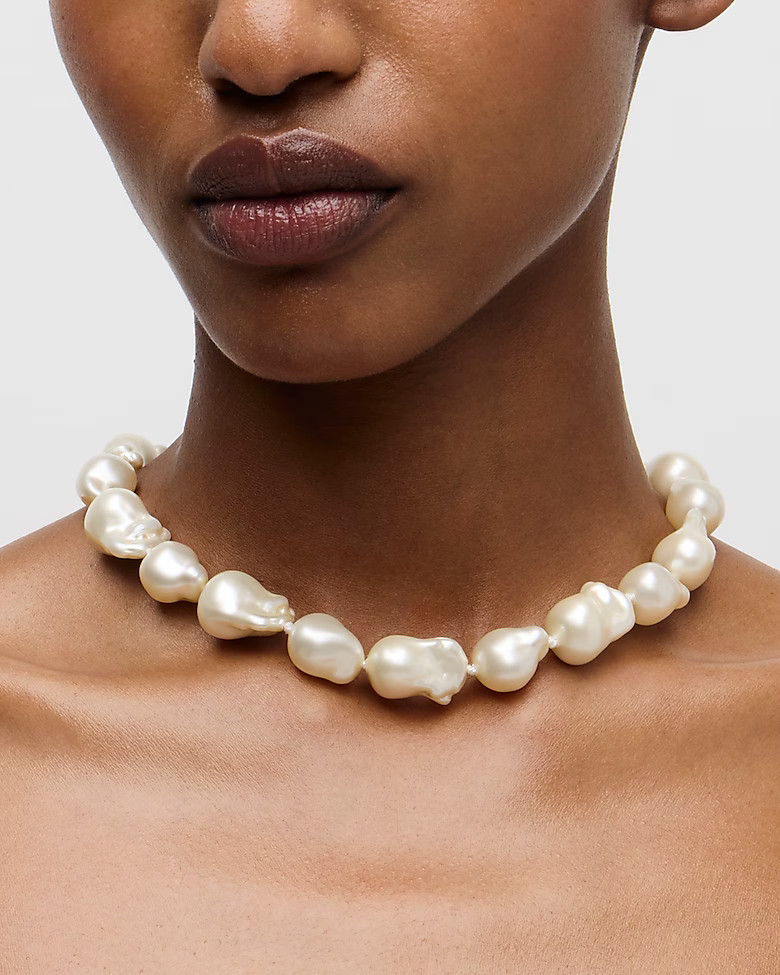 Baroque pearl necklace | J. Crew US