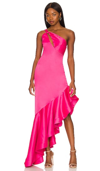 Heidi Gown in Berry Pink | Revolve Clothing (Global)