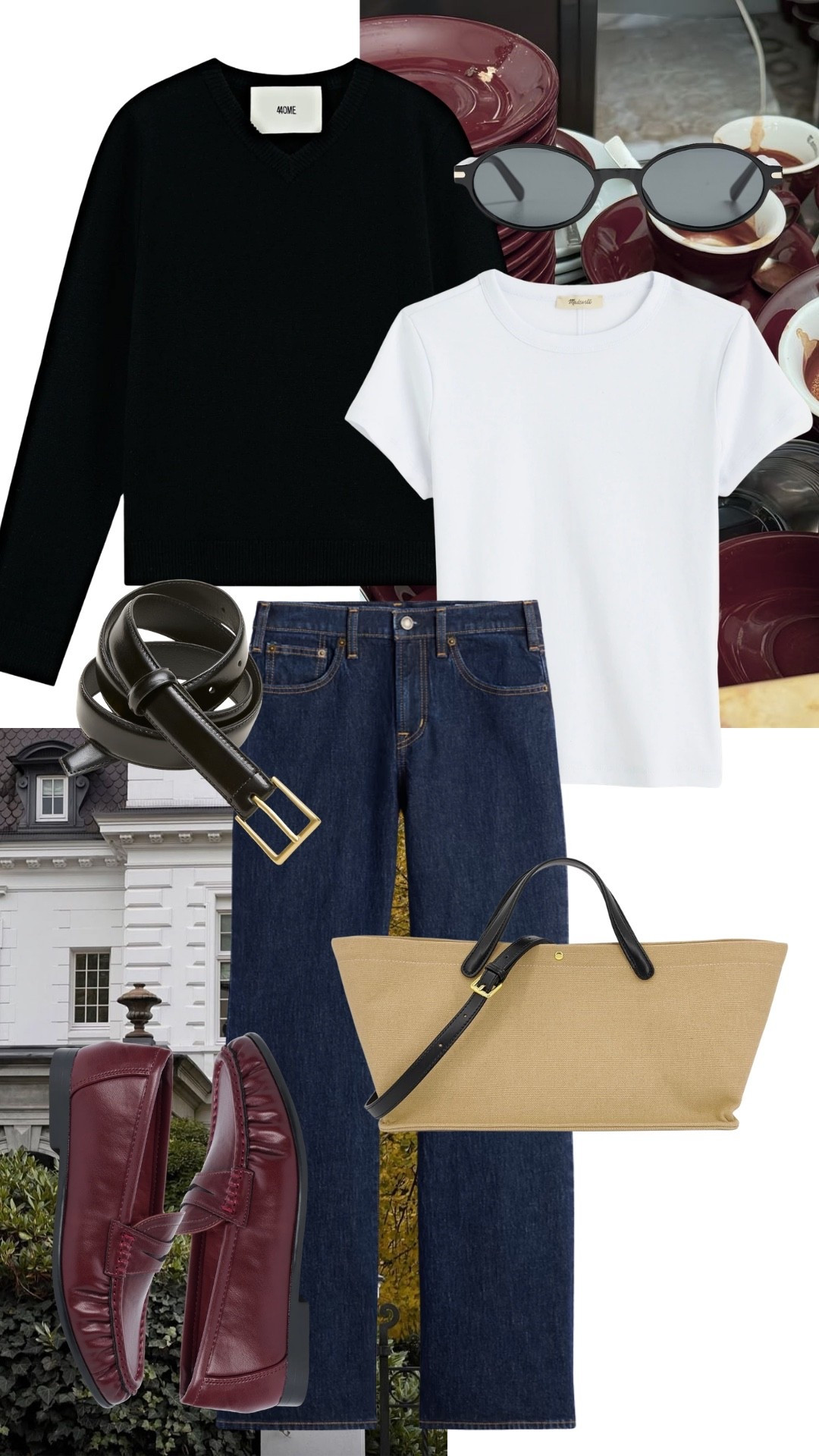 Fall outfit, v neck sweater, loafers, fall denim

#LTKootd #LTKSeasonal