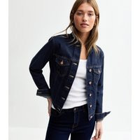 Women's Navy Dark Wash Denim Jacket New Look | New Look (UK)