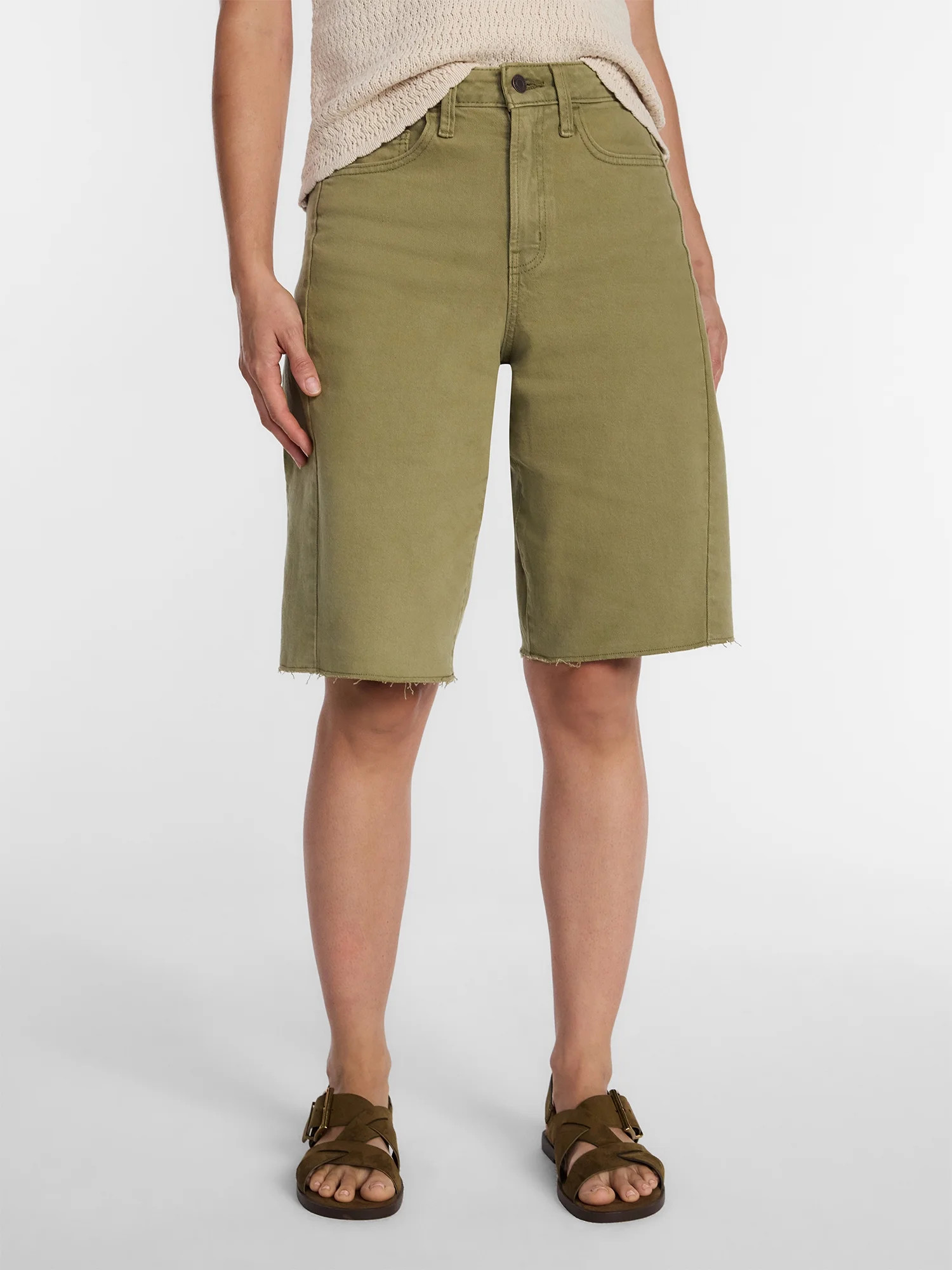 Time and Tru Women's Barrel Bermuda Shorts, Sizes 0-20 | Walmart (US)