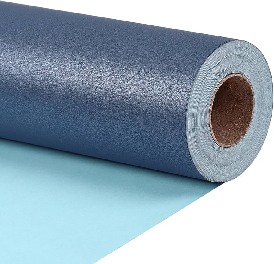 LaRibbons Blue Wrapping Paper 17 Inch x 33 Feet Solid Color Pearly-Lustre Paper, Gift Wrapping Pa... | Amazon (CA)