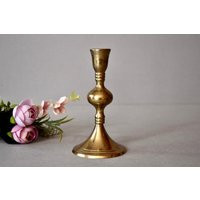 Vintage Germany Bronze Candlestick Holder Home Decor Rustic Messing Candle Barque | Etsy (US)