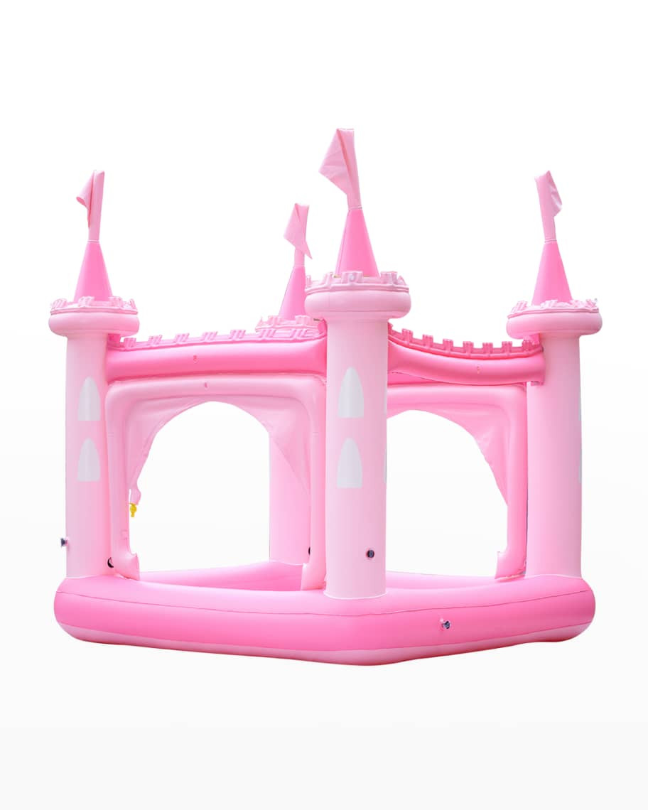 Teamson Kids Kid's Water Fun Castle Inflatable Kiddie Pool w/ Pump | Neiman Marcus
