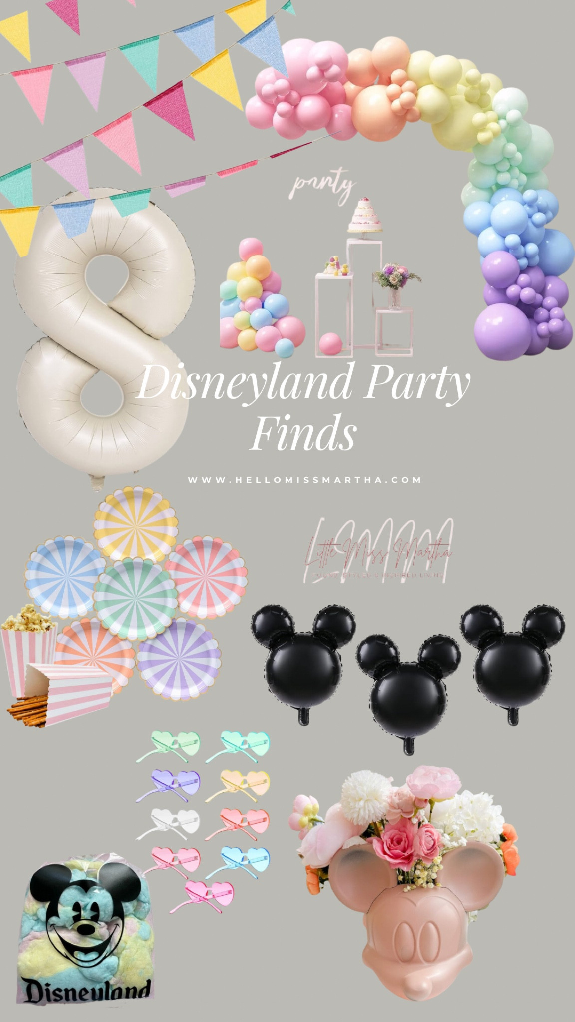 Disneyland party is coming soon and here’s some fun finds for the theme! 
#disneyland #parties #partyinspiration #moodboard #kidsparties

#LTKKids #LTKParties #LTKSeasonal