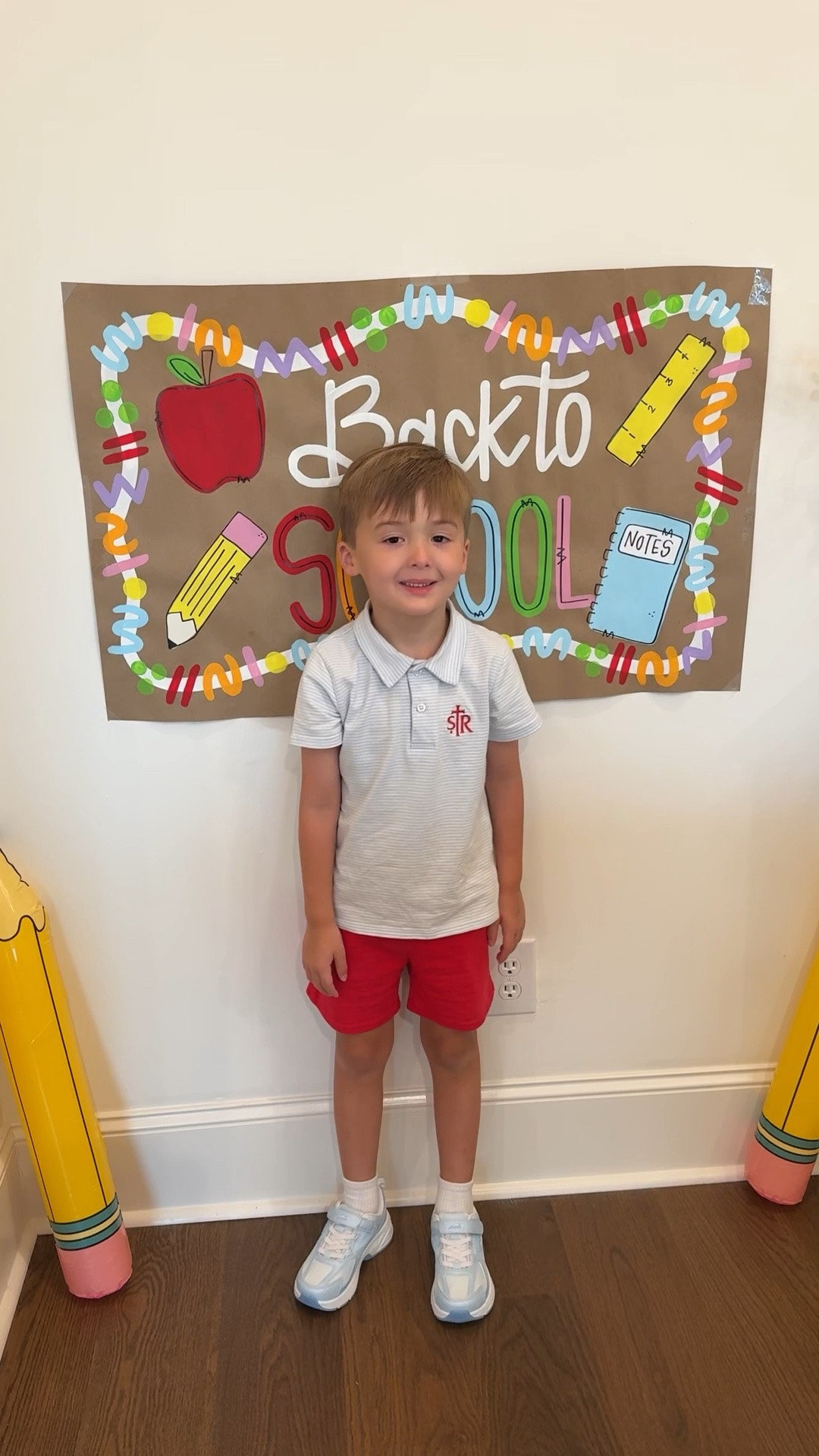 Back to school vlog - back to school sign 
Athletic set is a small in top, small petite in bottoms!

#LTKdayinmylife #LTKmomlife #LTKmorningroutine