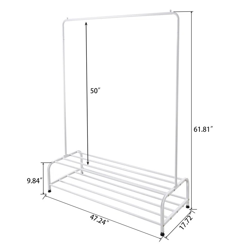Sherrie 11'' Adjustable Clothes Rack | Wayfair North America