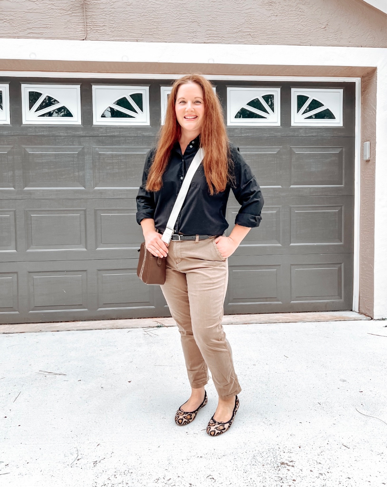 JCrew Factory style, workwear, Black & Tan, Leopard, Sam Edelman flats, Old Navy style, Old Navy finds, button down shirt, LTKworkwear, Madewell bag

#LTKunder100 #LTKshoecrush #LTKworkwear