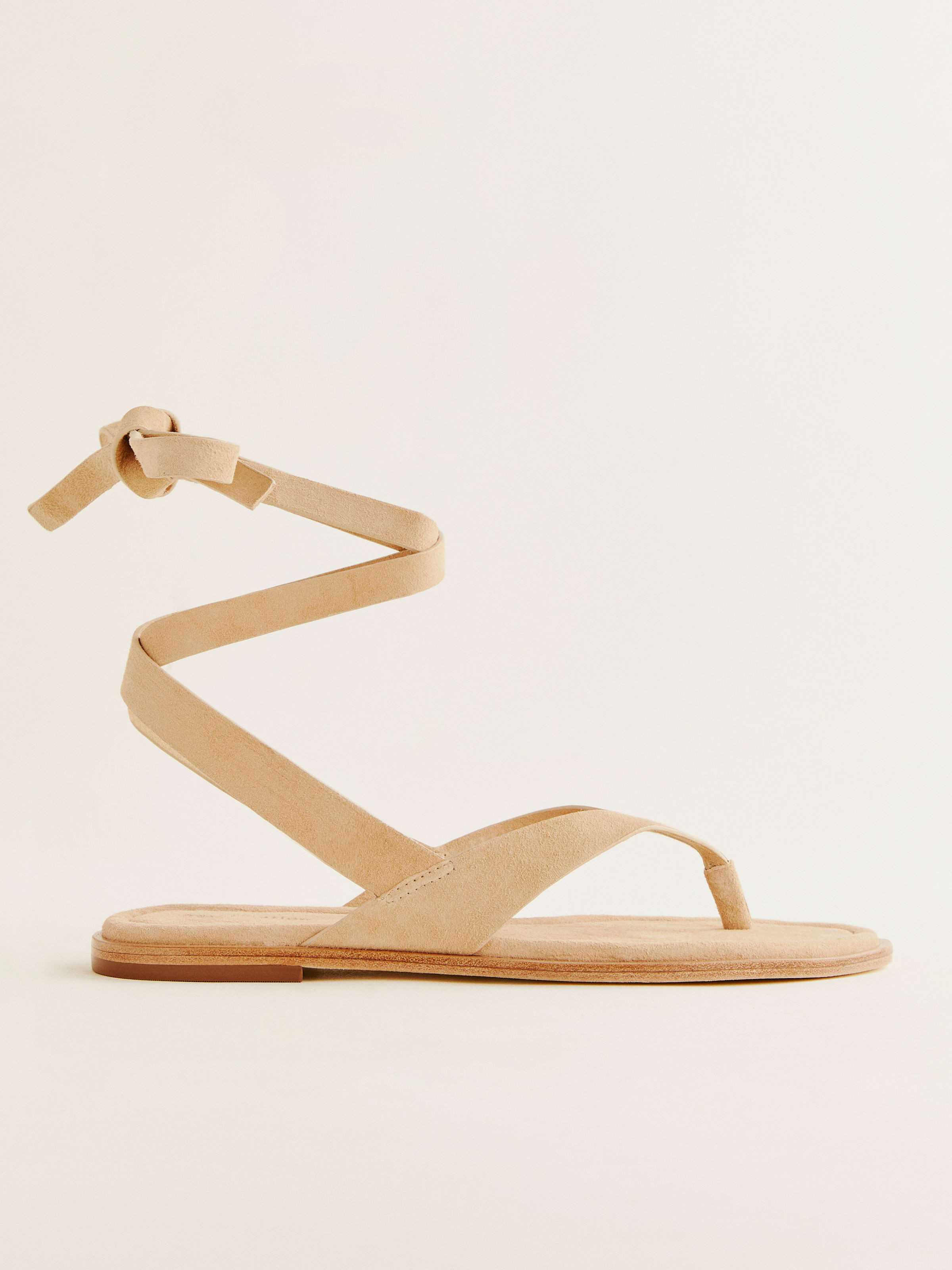 Justine Lace Up Thong Sandal | Reformation (Global)