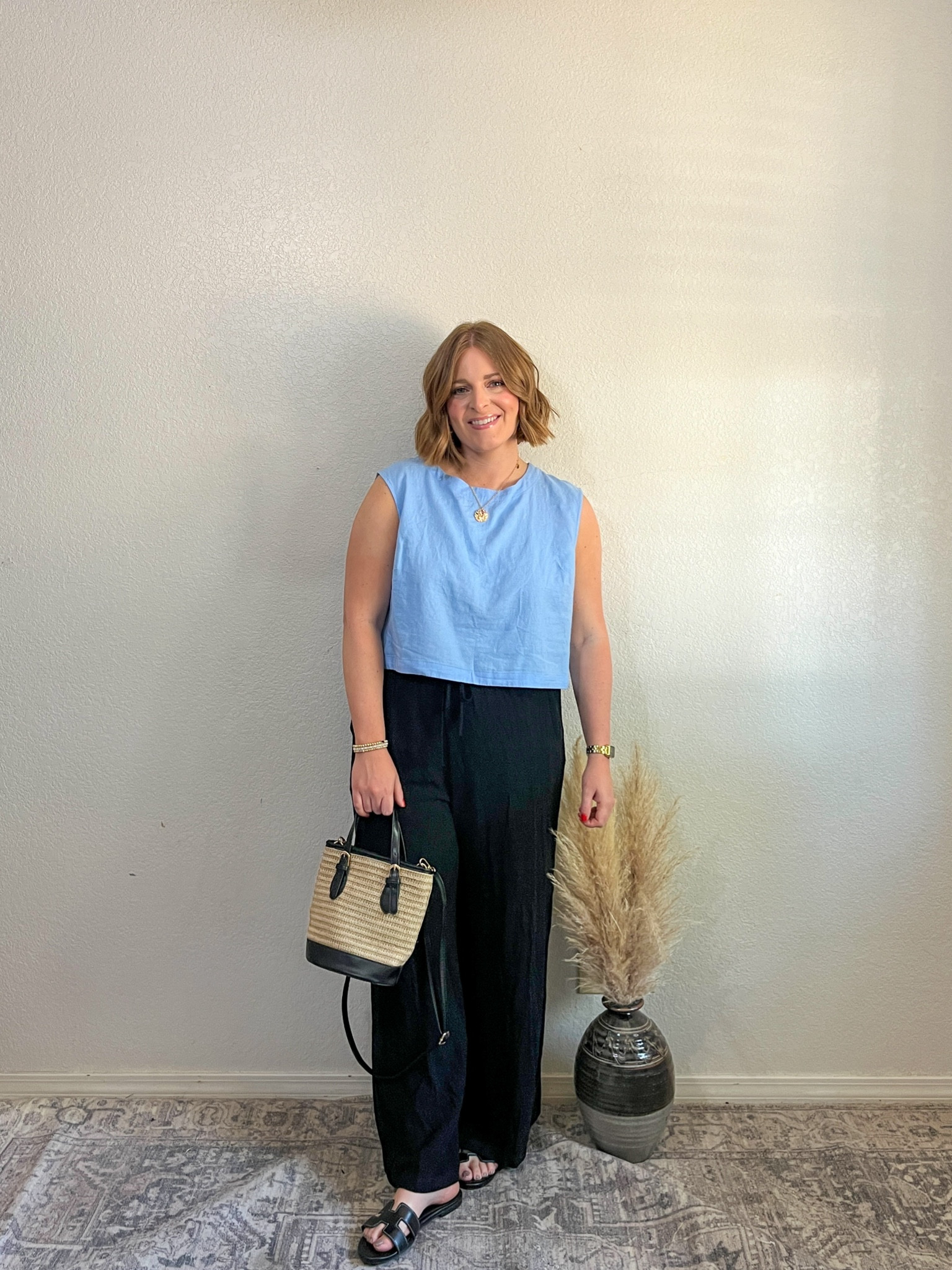 Summer Outfit// linen pants from set styled with a linen top from Target. I have this linen top in black too, comfy and so good for Summer. 

Wearing L in everything 

#LTKStyleTip #LTKFindsUnder50 #LTKMidsize