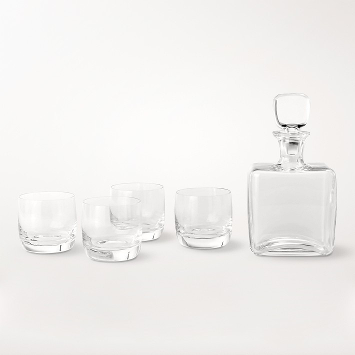 Williams Sonoma Reserve Decanter & Double Old-Fashioned Glasses, Set of 4 | Williams-Sonoma