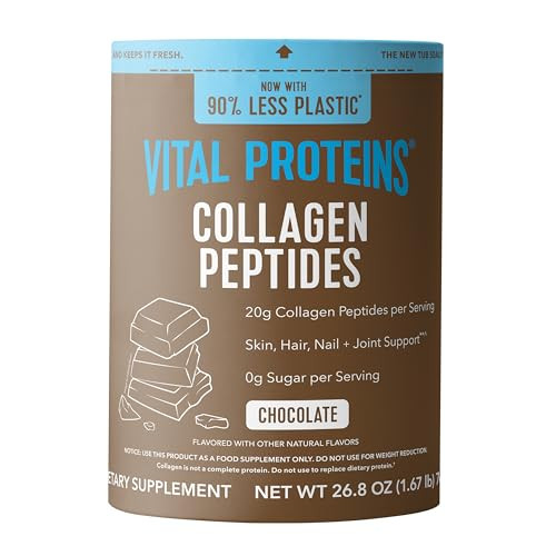 Vital Proteins Collagen Peptides Powder Supplement, Hydrolyzed Collagen for Skin, Hair, Nails & Joints, Chocolate, 28 Servings | Amazon (US)