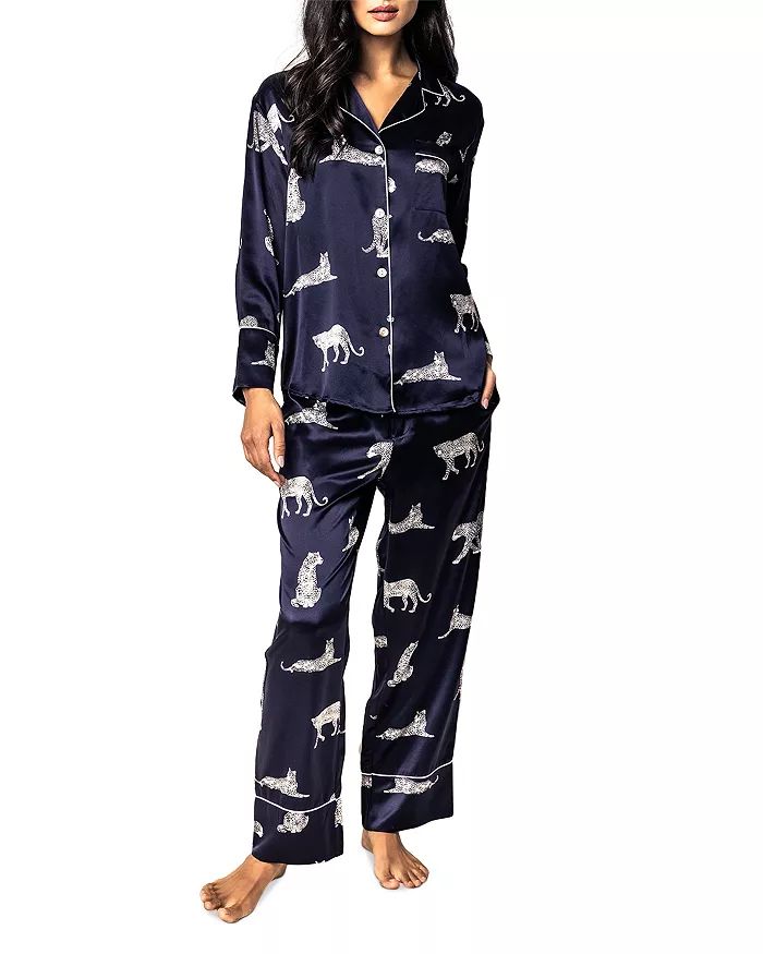 Mulberry Silk Panther de Nuit Pajama Set | Bloomingdale's (US)