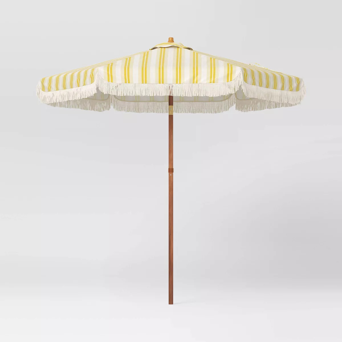 7.5' Round Scalloped Umbrella with Fringe Spiaggia Stripe - Threshold™ | Target