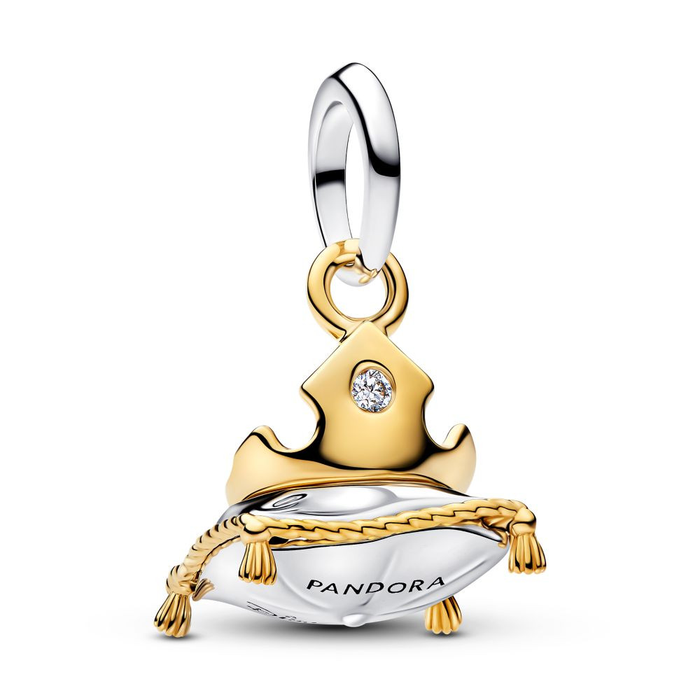 Aurora Crown Dangle Charm by Pandora \u2013 Sleeping Beauty | Disney Store