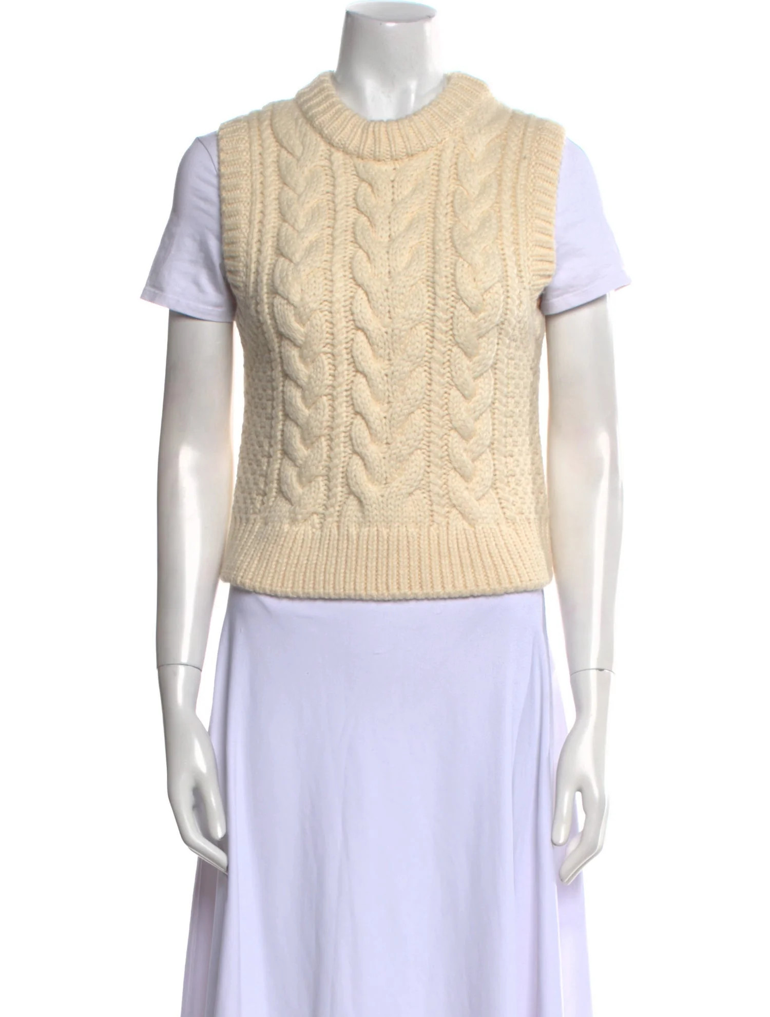 Colorblock Pattern Mock Neck Sweater w/ Tags | The RealReal