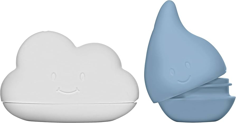Ubbi Muted Color Cloud and Droplet Bath Squeeze Toys, Baby Bath Accessory, Water Toys for Toddler... | Amazon (US)