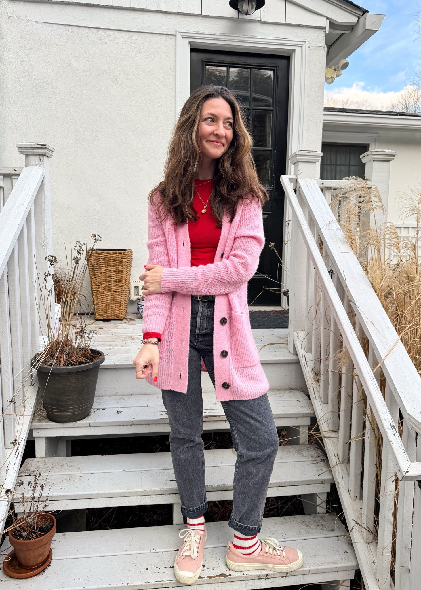 Wearing all the color to bring on spring 🌸❤️☀️ If you don’t know where to start but want to add a little bit of color to your look, start small! Try a pair of colored sneakers, a pretty bag in an unexpected hue, or even just a nail polish in your favorite shade! 

#LTKFindsUnder100 #LTKStyleTip #LTKSeasonal